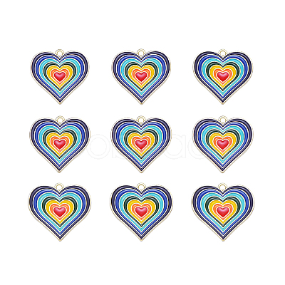 20Pcs Alloy Enamel Pendants ENAM-CJ0001-64-1