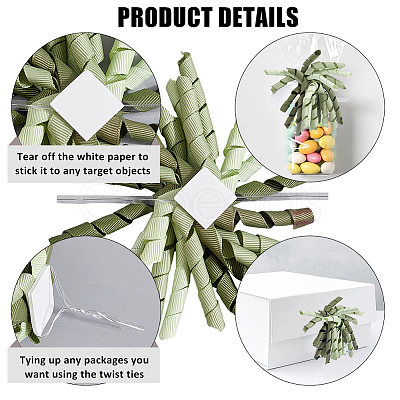 Polyester Self-Adhesive Curly Bows Gift Wrap Accessory DIY-WH20013-58C-1