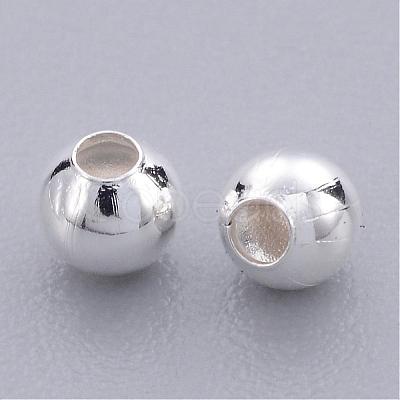 Brass Smooth Round Beads EC400-1S-1