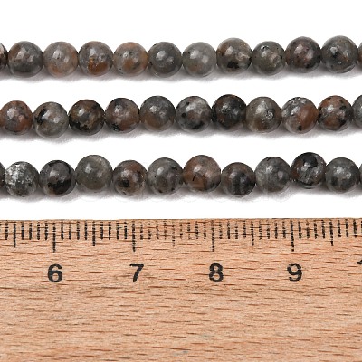 Natural Fluorescent Syenite Rock(Glow under UV Light) Beads Strands GG-NH0012-A01-4mm-1