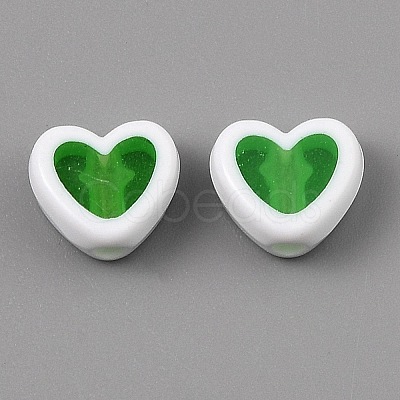 50Pcs Plastic Beads KY-WH0006-03B-1