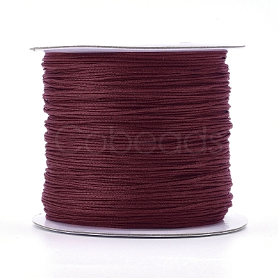 Nylon Braided Cord for Woven Jewelry Making Macrame Craft NWIR-D055-0.6mm-16-1