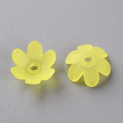 Frosted Acrylic Bead Caps MACR-S371-07A-717-1