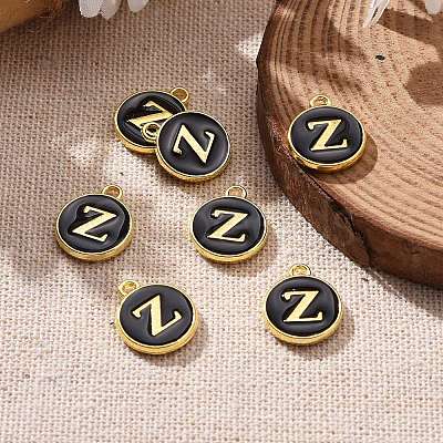 Golden Plated Alloy Charms LS-ENAM-S118-02Z-1