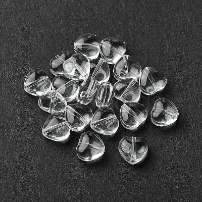 20Pcs Transparent Glass Beads GLAA-Q103-01B-1