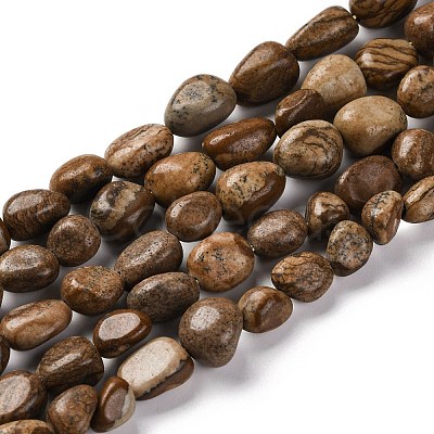 Natural Picture Jasper Beads Strands LS-G-G146-A01-01-1