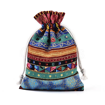 Ethnic Style Cotton & Linen Storage Bags ABAG-N008-7x9-B01-1