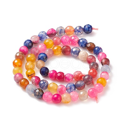 Natural Agate Beads Strands G-G580-6mm-18A-1