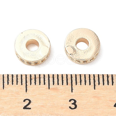 Brass Micro Pave Cubic Zirconia Spacer Beads KK-A254-27KCG-1