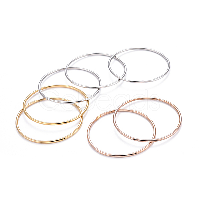 7Pcs 201 Stainless Steel Plain Bangle Sets for Women X-BJEW-L664-022C-M02-1
