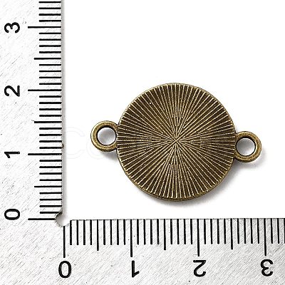Flat Round Alloy Cabochon Connector Settings X-PALLOY-N0087-03AB-NF-1