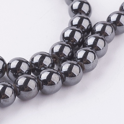 Magnetic Synthetic Hematite Beads Strand G-K228-A-1