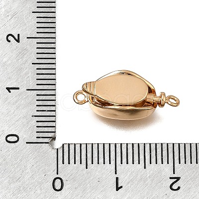Brass Micro Pave Clear Cubic Zirconia Box Clasps CU-CBA4292-15G-1