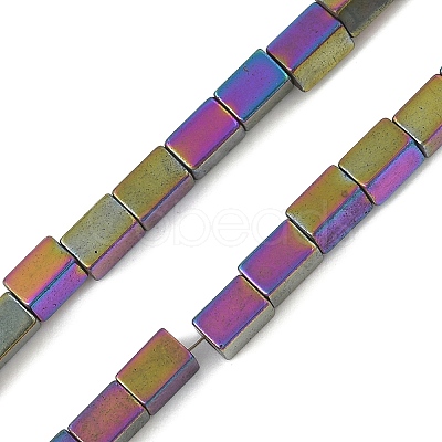 Electroplated Synthetic Magnetic Hematite Beads Strands G-A263-C01-02-1