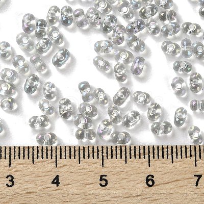 AB Color Plated Glass Seed Beads SEED-L011-06B-14-1
