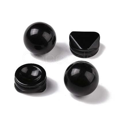 Natural Obsidian Display Decorations DJEW-G032-02F-1