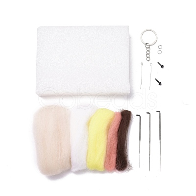 DIY Constellation Doll Keychain Needle Felting Kit DIY-D068-01P-03-1