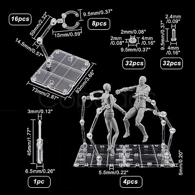 Plastic Humanoid Stand Support ODIS-FH0001-11-1