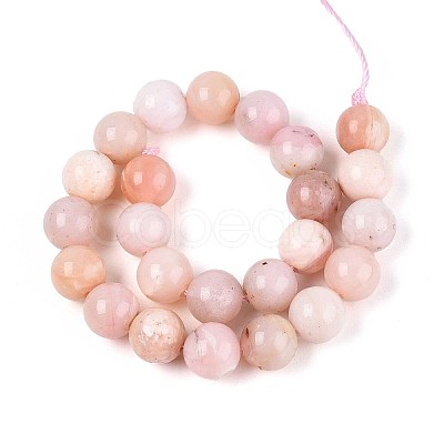 Natural Pink Opal Beads Strands G-S333-8mm-017-01-1