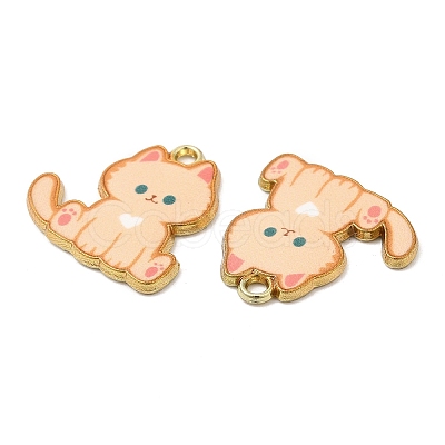 Alloy Enamel Pendants FIND-C037-20G-02-1