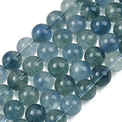 Natural Blue Fluorite Beads Strands GG-CBAF158-12mm-1