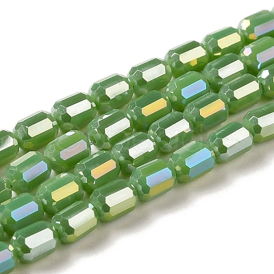 Electroplate Glass Beads Strands EGLA-D031-01-1