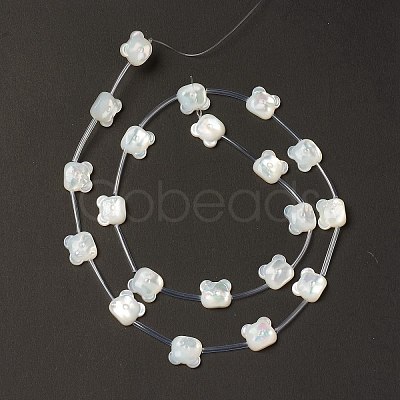 Natural White Shell Mother of Pearl Shell Beads BSHE-B005-08-1