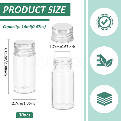 Glass Bead Containers AJEW-WH0596-170B-1