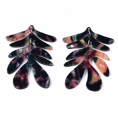 Cellulose Acetate(Resin) Big Pendants KY-S136-453D-1