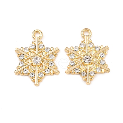 Christmas Alloy Rhinestone Pendants FIND-B059-06G-02-1