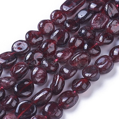 Natural Garnet Beads Strands X-G-P433-04-1