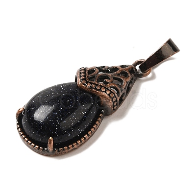 Synthetic Blue Goldstone Pendants G-H065-01R-12-1