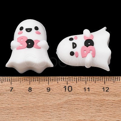 Halloween Silicone Focal Beads SL-CBADC51-02-1