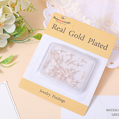 40Pcs Brass Connector Charms KK-BBC0010-15G-1