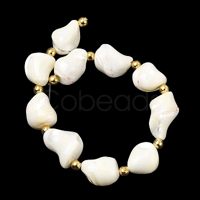 Natural Trochid Shell/Trochus Shell Beads Strands X-BSHE-A002-07-1