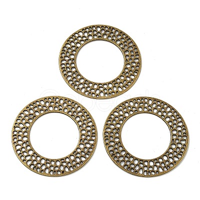 Tibetan Style Alloy Linking Rings TIBE-Q035-055AB-NR-1