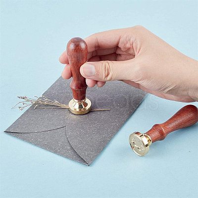 DIY Wood Wax Seal Stamp AJEW-WH0131-283-1