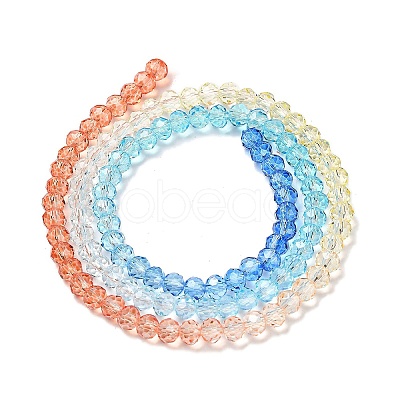 Transparent Painted Glass Beads Strands DGLA-A034-T3mm-A13-1