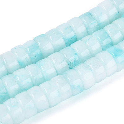Dyed Natural White Jade Beads Strands G-T143-17C-1