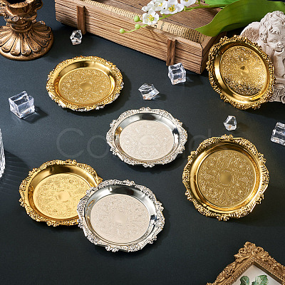 8Pcs 2 Colors Iron Tray DIY-MB0003-09-1