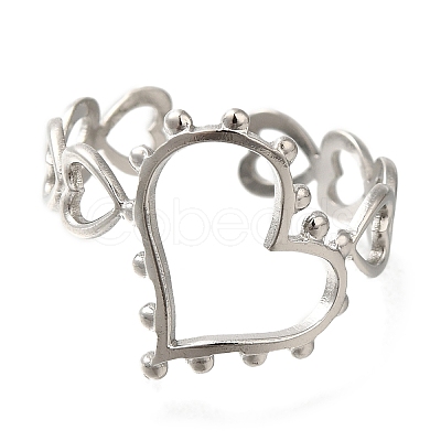 304 Stainless Steel Cuff Rings RJEW-Z074-01P-1