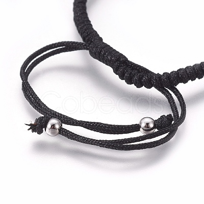 Nylon Cord Braided Bead Bracelets Making BJEW-F360-FP08-1