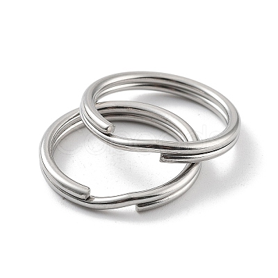 Non-Tarnish 304 Stainless Steel Split Key Rings STAS-Q314-02A-P-1