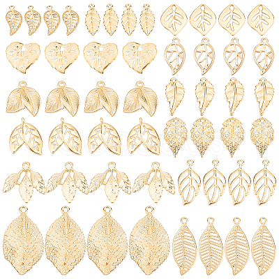 52Pcs 13 Style Alloy Pendants FIND-PH0005-51-1