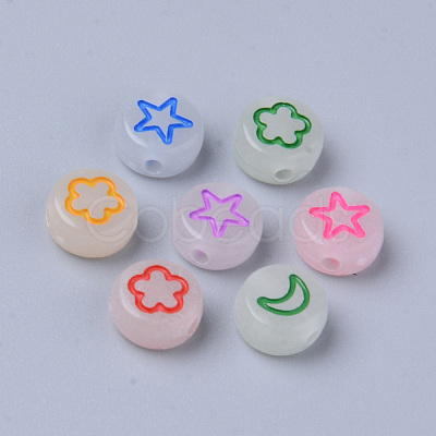 Luminous Acrylic Beads MACR-S273-48-1