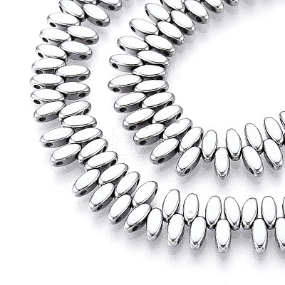 Electroplated Synthetic Non-magnetic Hematite Beads Strands G-T139-65I-1