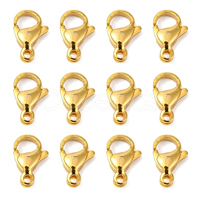 304 Stainless Steel Lobster Claw Clasps X-STAS-R050-13x8mm-02-1