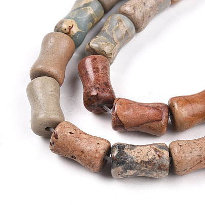 Natural Aqua Terra Jasper Beads Strands G-T140-93-1