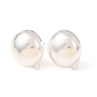 Brass Stud Earring Findings KK-G604-01S-08-1