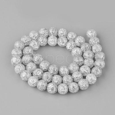 Synthetic Crackle Quartz Beads Strands GLAA-S134-8mm-09-1